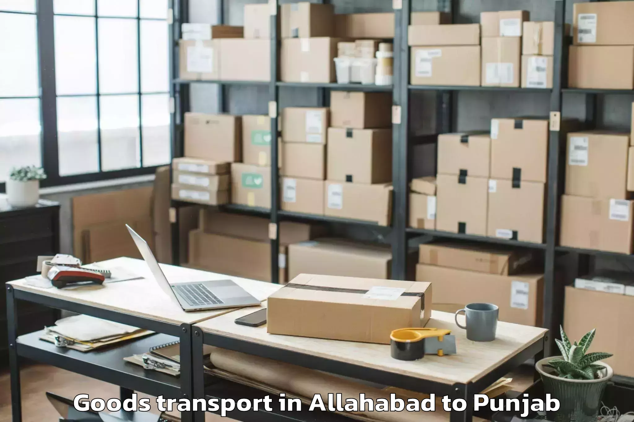 Allahabad to Ajnala Goods Transport Booking